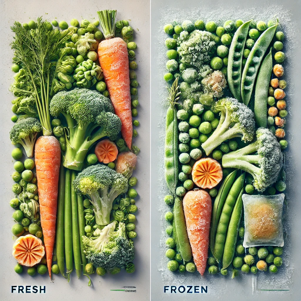 A comparison of Frozen and Fresh Vegetable