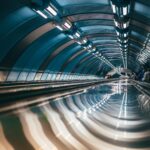 Underground Crossing on a Metro Station