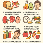 Infographic on 7 Nutrition Myth-Busting Facts for Healthy Living.